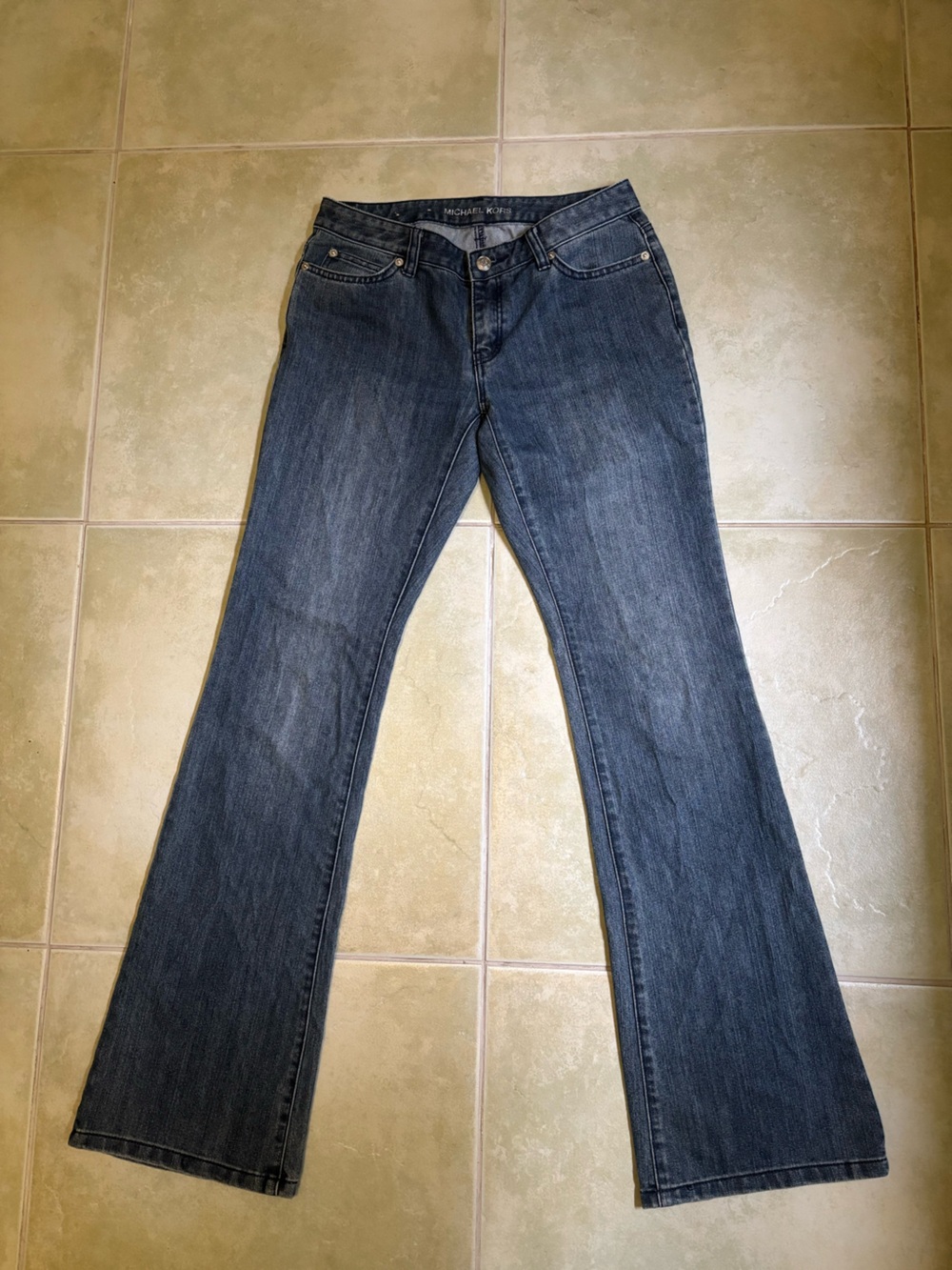 Michael Kors Women's Straight Leg Jeans in Dark Indigo